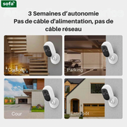 Caméra Intelligente WiFi ColorVu Ultra HD 4MP avec Batterie
